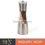 WS-PG28 Adjustable Ceramic Core Rotor 2in1 Stainless Steel Salt and Pepper Shakers thumbnail-1