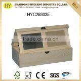 Custom Unfinished Pine Wood Box With Mirror and Photo Frame for Girls thumbnail-1
