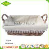 Custom China Best Sales Handmade Fabric Lining Cheap Wicker Bread Baskets for Supermarket Display thumbnail-5