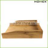 Eco-friendly Bamboo a4 Paper Tray/ Letter Tray Homex-BSCI thumbnail-1