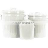 Enamel High Quality Pet Food Container/Zinc Metal Storage Container/Cat/Dog Food Holder Cabinet thumbnail-1