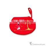 Hand Embroidered Wallet With Handle, 100% Made From Natural Silk thumbnail-2