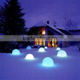 Remote Control LED Lighted Hollow Plastic Sphere With Different Sizes