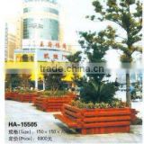 Solid wood park & street beautiful flower planter pot (HA-15505)