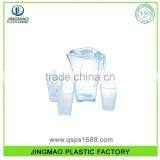 Customized Color Middle Size FDA Plastic Kettle With 4 Cups