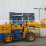 China Qingzhou 2700kg rated loading ZL27 wheel loader with wood glabber and joystick