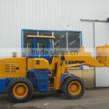 China Qingzhou 2700kg Rated Loading ZL27 Wheel Loader With Wood Glabber and Joystick thumbnail-1