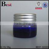 5g 15g 30g Hot Products Small Cosmetic Jar Blue Glass Cream Jar With Black Plastic Lid China Suppliers thumbnail-4