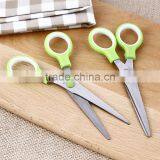 Newest Fashional Colorful Ball Pat Shape Stainless Steel Blade Rubber and Plastic Scissors thumbnail-3