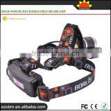Boruit RJ-3000 T6 LED 920Lm 4 Mode High Power Rechargeable Headlamp thumbnail-2