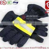 Factory Direct Sale Navy Blue Fireman Gloves for Fireghting thumbnail-1