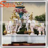 Manufacturing Latest Design of Stone Statue Artificial Fiberglass Statue Decorative Animal Statue thumbnail-1