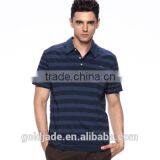 Wholesale Cotton Stripes Design Shirts Men Polo T-shirt thumbnail-1
