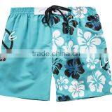 OEM Customized shaped boy swim shorts peach skin 100% polyester