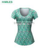 2017 Sport Fully Subliamtion Print Running Short Sleeve Tee Shirt thumbnail-1