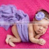 Newborn Baby Layer Photography Prop Stretch Knit Wraps for Wholesale thumbnail-1