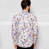 Latest Spread Collar Shirt 100% Cotton All Over Floral Print Hawaiian Shirt thumbnail-2