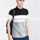 Colorblock Plain Customized Logo Polo Shirts thumbnail-1