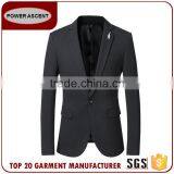 Wholesale Customized European Business Suit 1 Button Charcoal Men Suits thumbnail-1