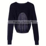 White and Coffee Cable Pullover thumbnail-1