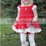 2016 Hot Sale Baby Girls Holiday Boutique Red Dress for Kids Girl Christmas Dresses thumbnail-3