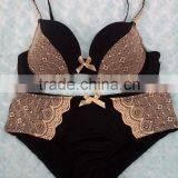 Lace Mesh on Full Cup Bra and Brief Sets Special Techniced Straps New Sanhui Underwear OEM Service thumbnail-1