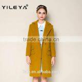 2015 Winter Latest Trendy Women Thick Korean Green Custom Coat, Ladies' Long Coat thumbnail-1