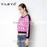 Latest Autumn Casual Digital Printed OEM Women Latest Fashion Blouse Design thumbnail-2