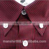 Button Down Collar Long Sleeve Gingham Causal Men Shirt 100% Cotton thumbnail-4