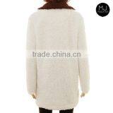 Factory Woman Plain Sherpa Pullover Sweater Wholesale Clothing thumbnail-6