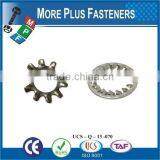 Taiwan Stainless Steel 18-8 Copper Brass Aluminum Brass Nylon Lock Washer Brass Lock Washer External Tooth Lock Washer thumbnail-1