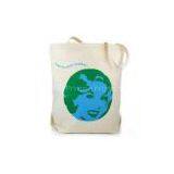 Durable Screen Printing Large Womens Shopping Recycled Cotton Bags for Spring thumbnail-1