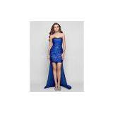 Sheath/Column Sweetheart Asymmetrical Sequined Evening Dress Sequin thumbnail-1