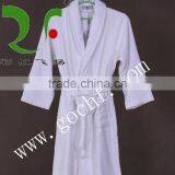 Pure White 100% Cotton Hotel Bathrobe Nightgown thumbnail-1