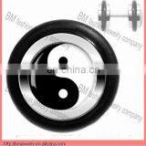 Fake Piercing Body Jewelry Cheater Ear Plugs With Yin Yang Logo thumbnail-1