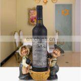 Hot Selling Lovely Elder Couple Wine Holder, Happiness Wine Rack