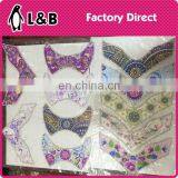 Latest Design Women Shoes Accessory Rhinestone Aqqlique Iron on Ladies Shoes Motifs