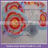 FL005D Artificial Organza Chair Cover Decoration Flower thumbnail-1