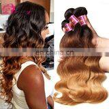 Freya Hair two tone ombre colored hair bundles ombre hair extensions