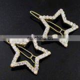 2013 newest fashion alloy star rhinestone hair clip