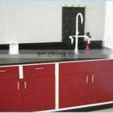 All Steel School Science Laboratory Wall Bench With Hanging Cupboard