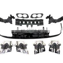 FOR BENZ C Class Coupe Change to C43 AMG DIFFUSER WITH EXHAUST PIPES thumbnail-2