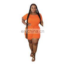 Plus Size 5xl Women's Summer Belly Covering Body Fat Women Casual Suit Plus Size Women Clothing thumbnail-4