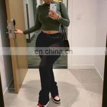 Women Autumn Fall Winter Thicken Fleece Stacked Sweat Women Pants Women Trousers thumbnail-2