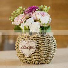 Factory Flower Basket PVC Wicker Willow Garden Basket With Handle thumbnail-5