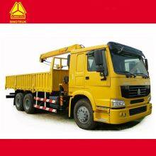 China Sinotruk HOWO 6x4 Cargo Truck With Crane for Sale thumbnail-1