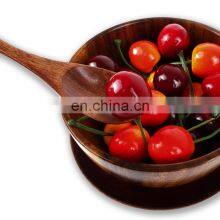 Wooden Jujube Salad Bowl Fruit Salad Bowl Serving Bowl Plate Set For Fruit Dessert Platter Tray thumbnail-1