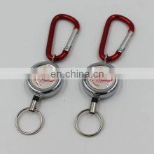 Yoyo ID Metal Plastic Retractable Badge Reel With Carabiner