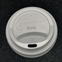 CPLA Hot Cup Lid/PLA Can Lower Coffee Cup, Milk Tea Cup Lid thumbnail-2