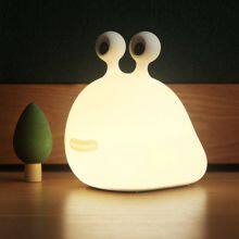 3500K Warm White Slug Silicon Touch Control & Timer Setting Rechargeable USB Animal Night Light for Baby Gift ,childhood Toys thumbnail-2